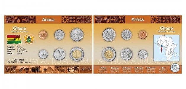 Sada oběžných mincí GHANA