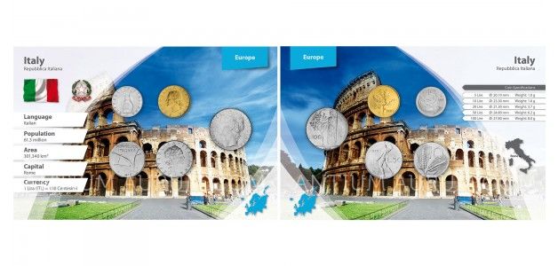 Sada oběžných mincí ITÁLIE