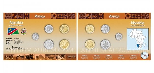 Sada oběžných mincí NAMIBIE