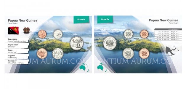 Sada oběžných mincí PAPUA-NOVÁ GUINEA II.