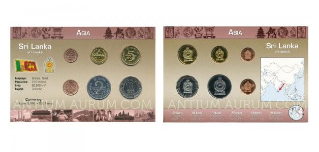 Sada oběžných mincí SRÍ LANKA